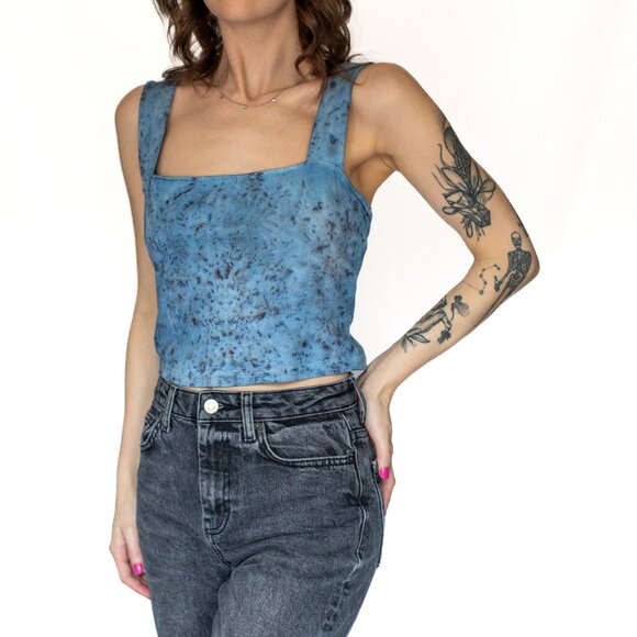 LUSH • Medium • Crop Top • Blue • Sustainable - Picture 4 of 11